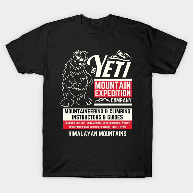 Yeti Mountain Expedition - Find a Yeti T-Shirt by Ashley-Bee